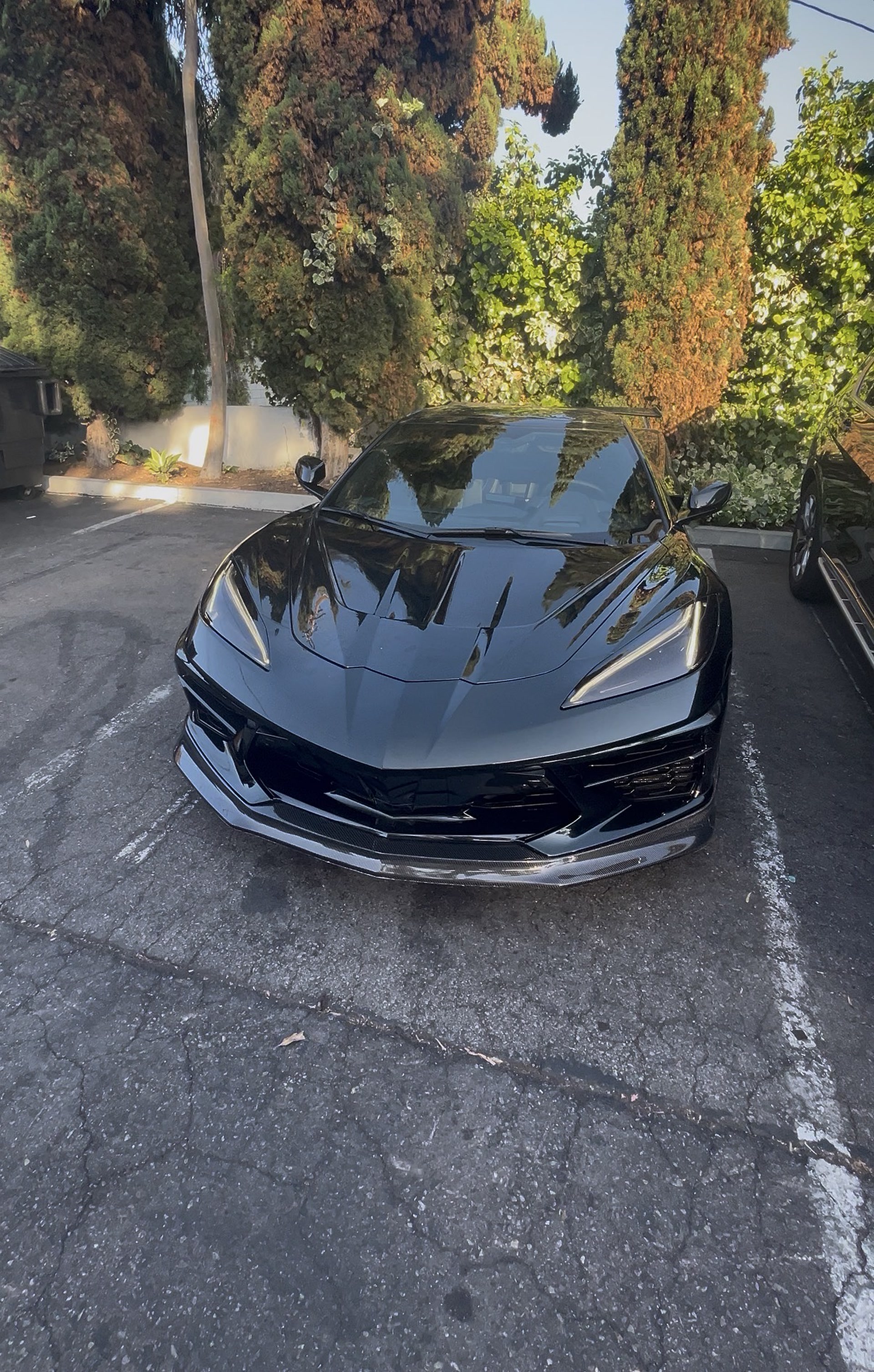 Black C8 Corvette
